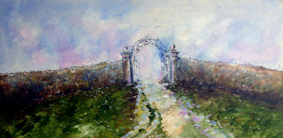 gate -  olio su tella , 50x100 - 2009